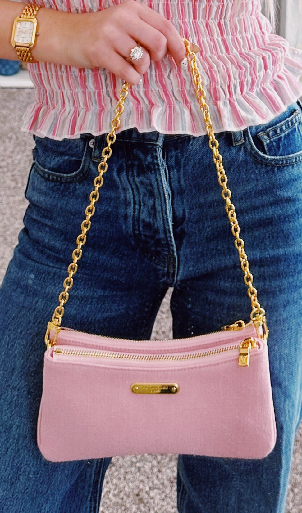 Pink monogram purse, pre-order