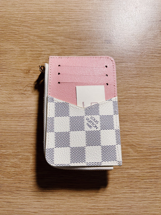 Luxe checkered keychain