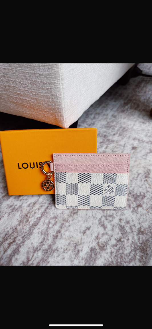 Checkered card holder pre-order