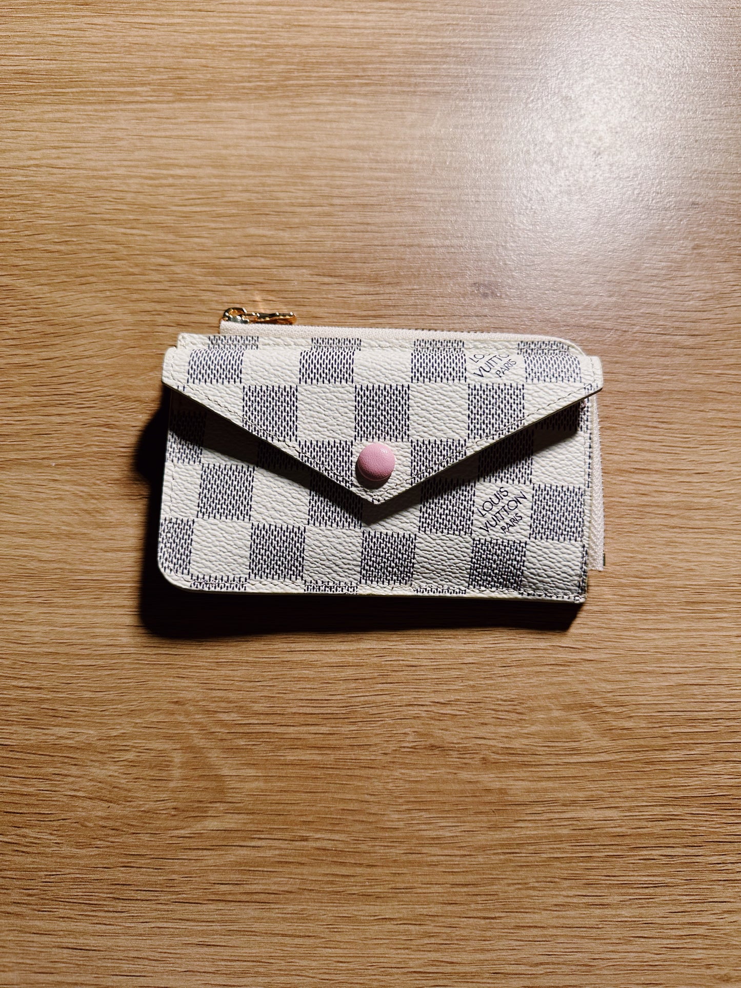 Luxe checkered keychain